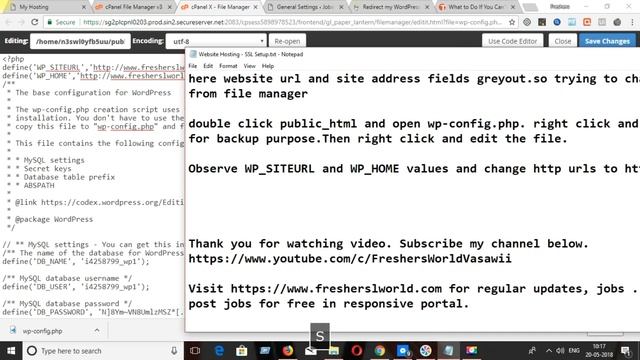 Godaddy Http to Https redirect and SSL Setup |preyasi top telugu tech cuts-EP2 смотреть онлайн