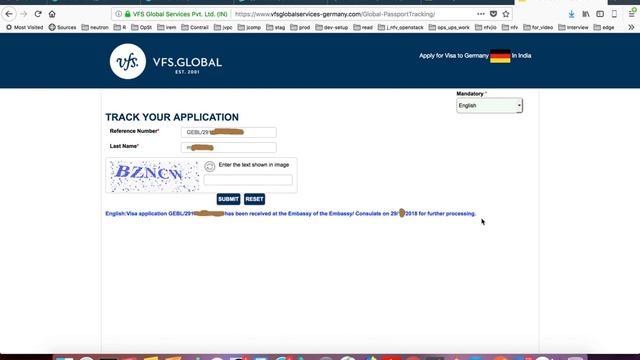 VISA application has been received at the embassy of the embassy/ consulate for further processing смотреть онлайн
