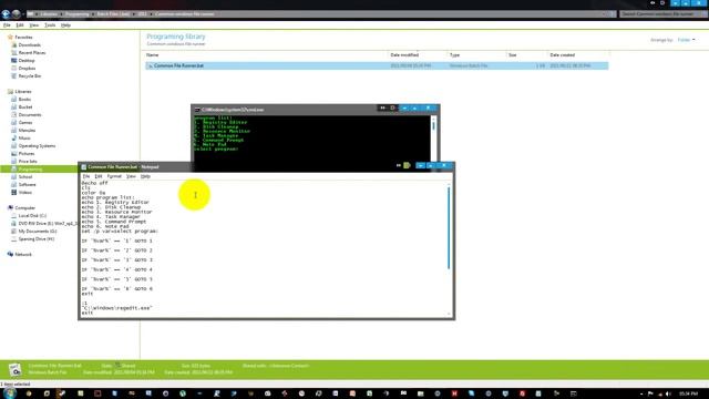 CMD tutorial 7: Creating .bat file to open lots of programs, Advanced .bat files смотреть онлайн