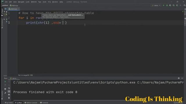How to print ascii code in python | English смотреть онлайн