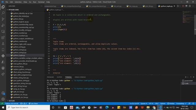 Tuple Intro -1 #121 #lingarajtechhub смотреть онлайн