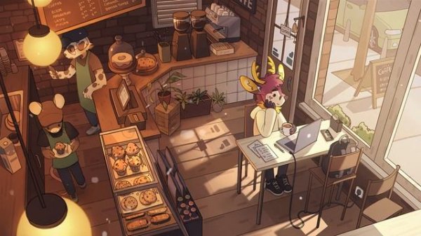 Lofi cafe studying - музыка для учебы
