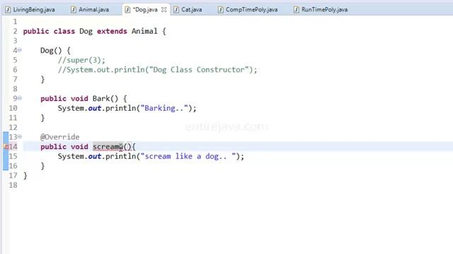 Polymorphism In Java - Easy explanation [entirejava.com] смотреть онлайн
