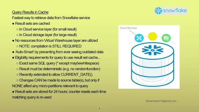 DATA CACHE AND LIFE CYCLE OF QUERY IN SNOWFLAKE смотреть онлайн