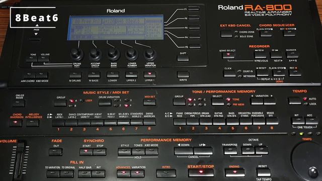Roland RA-800 All Styles Part 1 - G800 RA800 Midi Arranger смотреть онлайн