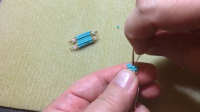 Трубчатая бусина. МК по бисероплетению. смотреть онлайн