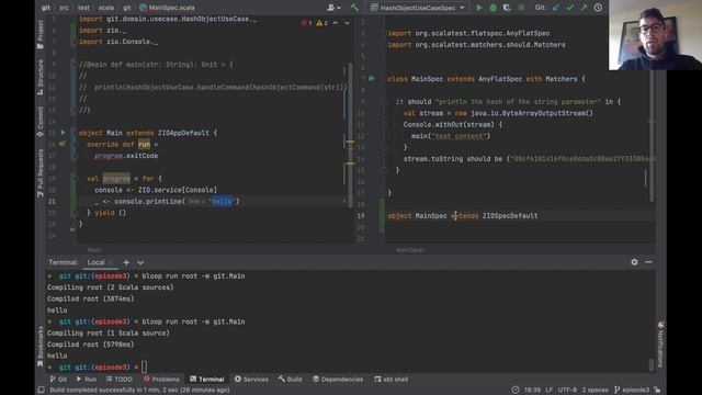Git from scratch #3 - ZIO integration and MockConsole смотреть онлайн