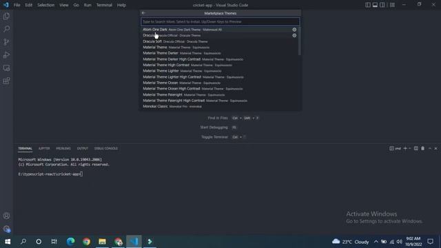 How to change the visual studio code theme 2022 смотреть онлайн