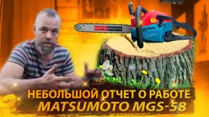 небольшой отчет о бензопиле MATSUMOTO.