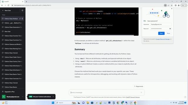 python class get all attributes смотреть онлайн