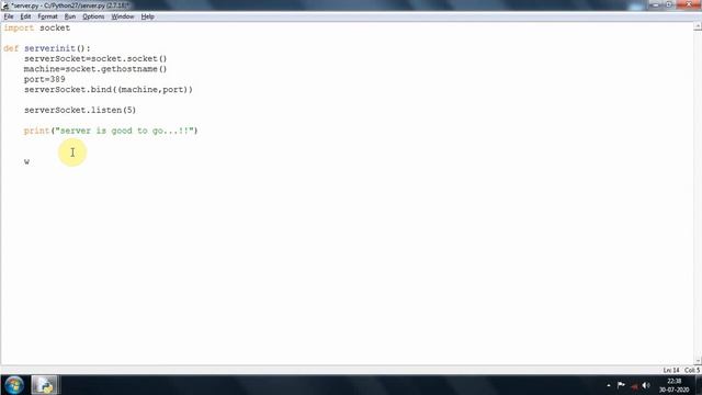 How to establish a communication between client and server/python code for establishing client serv смотреть онлайн