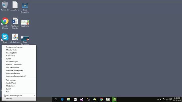 54 Accessing to task manager, Quick link menu and Ctrl alt dele in Windows 10 essential course in U смотреть онлайн