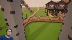 Деревянная железная дорога в деревне / Развивающее видео про игру Tracks