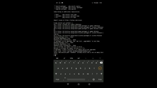 How to install FakeRoot in Termux смотреть онлайн
