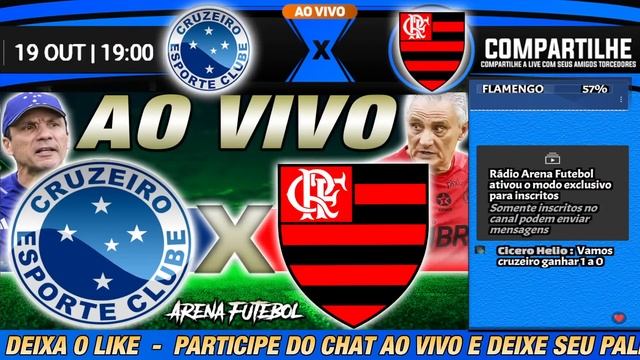 CRUZEIRO X FLAMENGO AO VIVO Campeonato Brasileiro - Narração