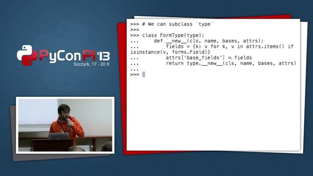 PyCon PL 2013 "Advanced Python through Django: Metaclasses" смотреть онлайн