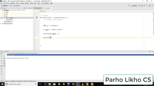 Kotlin Programming Tutorial For Beginners Classes and Object смотреть онлайн
