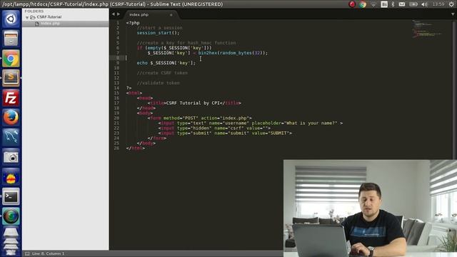 PHP Security Tutorial: Cross-Site Request Forgery (CSRF) Protection смотреть онлайн