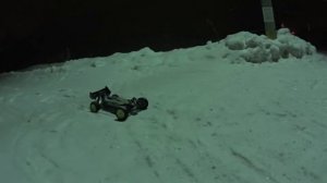 радиоуправляемая модель багги HSP X-STR покатушки зимой (она не работает!)
