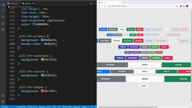 How to build custom HTML pill buttons from scratch смотреть онлайн