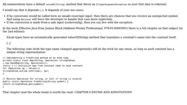 Code Review: Better approach on handling unexpected string upon converting it to the enum value смотреть онлайн