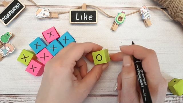 DIY - How to make a tic-tac-toe board game смотреть онлайн