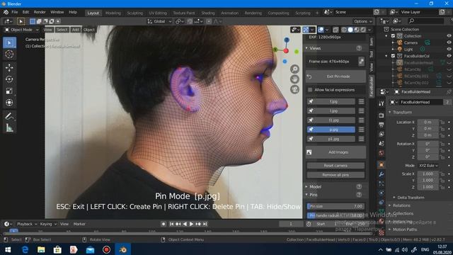 Blender создаем лицо смотреть онлайн