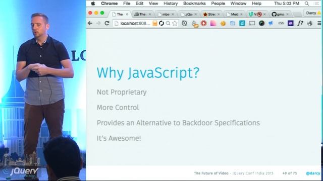 Keynote - The Future of Video by Darcy Clarke at jQuery Conf 2015 смотреть онлайн
