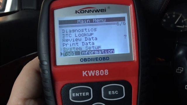 Konnwei KW808 citac kodova (OBD2 Code Reading)... смотреть онлайн