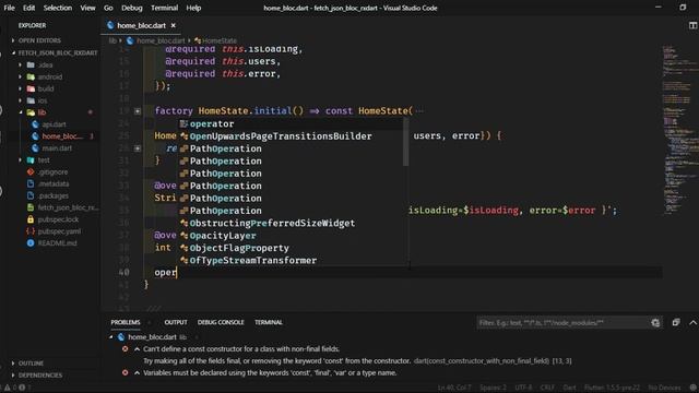 FLUTTER fetch json - BLoC RxDart смотреть онлайн