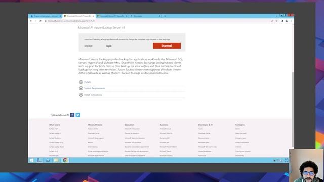 [7] How to Backup AD, Exchange, SQL, Hyper-v using Azure Backup server - Arabic | شرح بالعربي смотреть онлайн