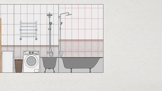 РАЗВЕРТКА СТЕН. Раскладка плитки. смотреть онлайн