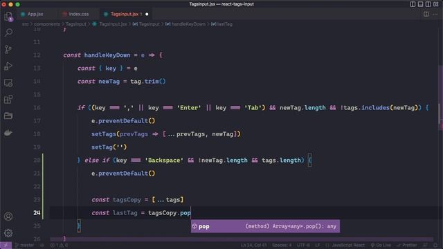 React js Tutorials - Learn How to Build a Tag Input Component with ReactJS from Scratch смотреть онлайн