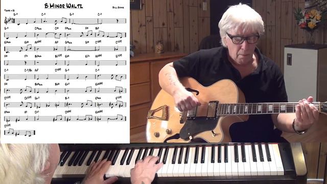 B Minor Waltz - Jazz guitar & piano cover ( Bill Evans ) смотреть онлайн