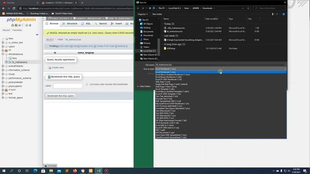 Import Data Excel/CSV di PHPMyAdmin #9 смотреть онлайн