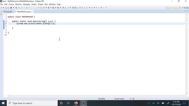 Math Functions: Round,Ceil,Floor,Min,Max in Java смотреть онлайн