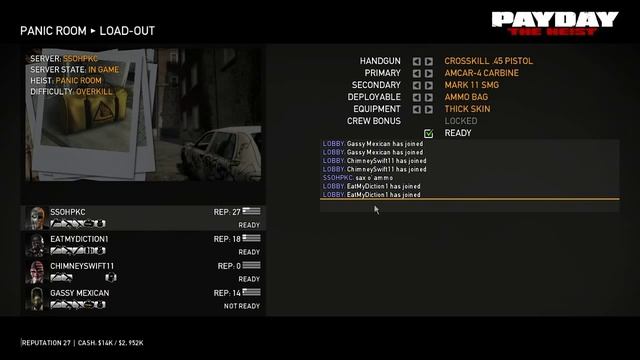 Payday: The Heist Gameplay with Gassy Chimney and Diction Part 26 - Overkill смотреть онлайн