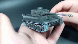 Сборка и покраска PZ.VI Тигр от Звезды в масштабе 1/72
