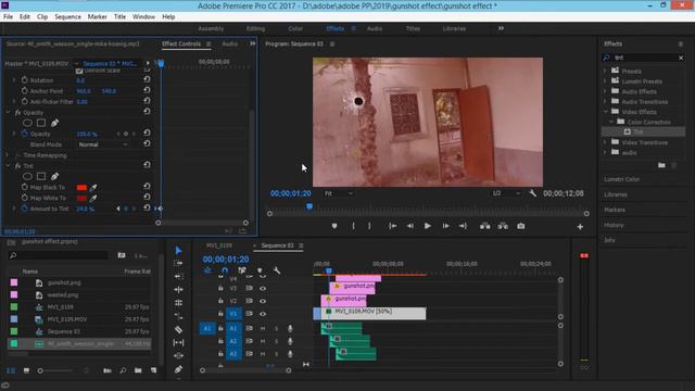 How To Make First Person Gunshot Effect - PremierePro Tutorial смотреть онлайн
