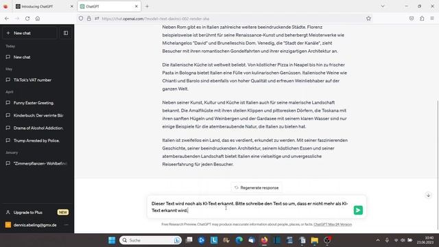 ChatGPT Text umschreiben lassen und KI Detektor umgehen - So gehts ChatGPT Tutorial смотреть онлайн