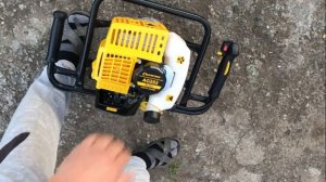 Мотобур , обзор и тест Champion AG252, надоело руками крутить