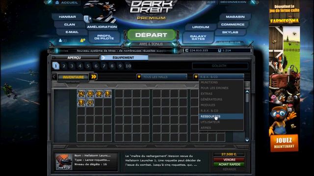 Darkorbit | Sell account French1 смотреть онлайн