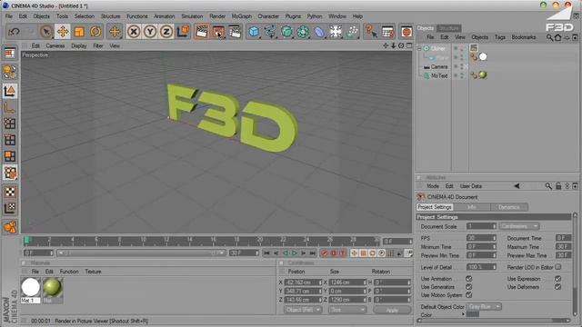 [F3D] C4D - Как экспортировать последоват. с прозрачным фоном смотреть онлайн