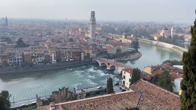 Castel san Pietro | ponte pietra | Stone Bridge | Verona | 2021 | 4K смотреть онлайн