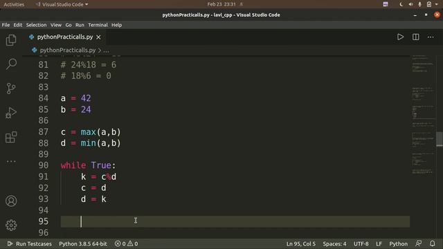 Compute the greatest common divisor and least common multiple of two integers. смотреть онлайн