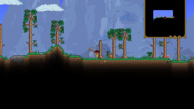 Приключение в Terraria v1.2.1.2 (часть 1) 'строим дом' смотреть онлайн