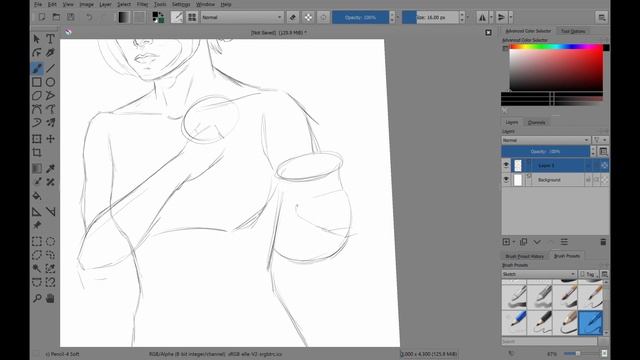 Quick Krita Sketch смотреть онлайн