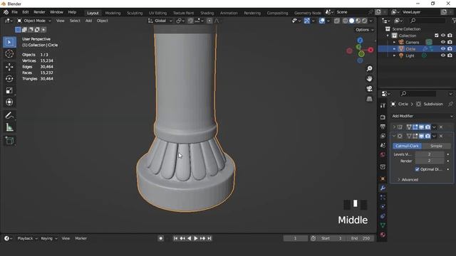 blender 3.4 pillar modeling || easy guide смотреть онлайн