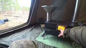 ОХОТА С НОЧЕВКОЙ В ПАЛАТКЕ / НА ОСЕННЕМ ПЕРЕЛЕТЕ УТКИ / ТЕСТИРУЕМ УНИКАЛЬНУЮ ПЕЧЬ!