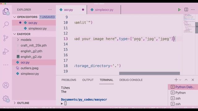 Python Tutorial to build Image to Text App using EasyOCR & Streamlit смотреть онлайн